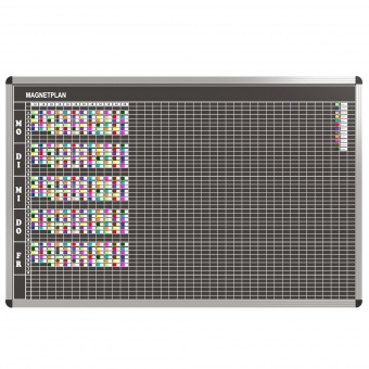Klassen-Plantafel, 8 Stunden Mo-Fr, für 40 Klassen, 103x177 cm, Klassen-Plantafel, 8 Stunden Mo-Fr, für 40 Klassen, 103x177 cm,